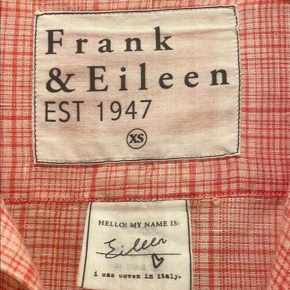 Frank & Eileen Pink Women’s Linen Shirt - Picture 3 of 3